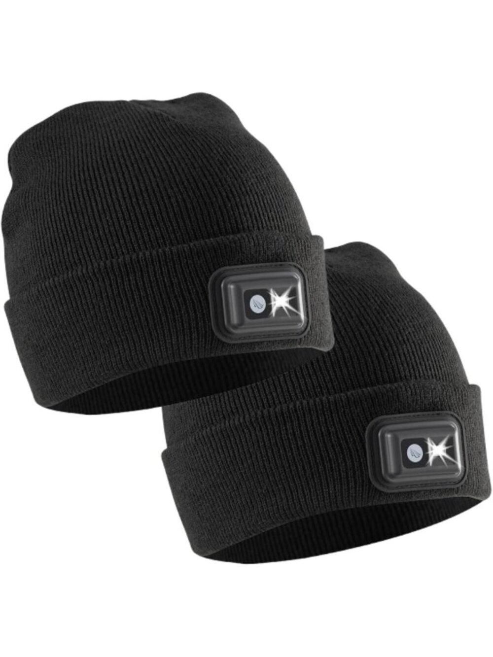 Rechargeable LED Beanie Hat with 150 Lumens, Waterproof Fleece Cap & Built-in